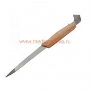 Нож со стамеской из нержавейки ручка деревянная